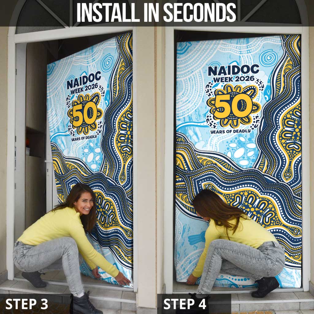 Gold Coast Titans NAIDOC Week 2026 Door Cover First Nations of Australia Aboriginal Mascot Rugby