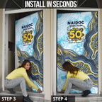 Gold Coast Titans NAIDOC Week 2026 Door Cover First Nations of Australia Aboriginal Mascot Rugby
