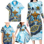 Gold Coast Titans NAIDOC Week 2026 Family Matching Long Sleeve Bodycon Dress and Hawaiian Shirt First Nations of Australia Aboriginal Mascot Rugby