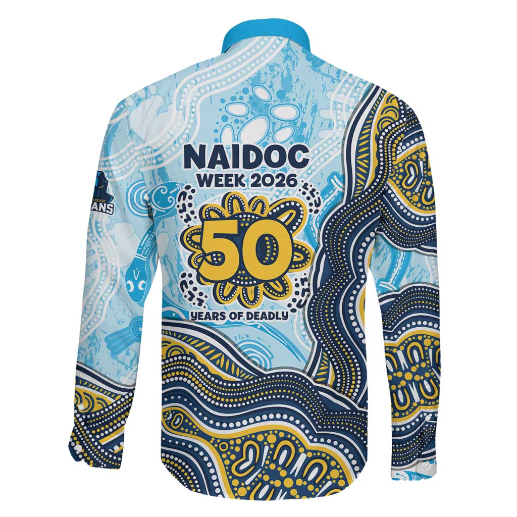 Gold Coast Titans NAIDOC Week 2026 Family Matching Long Sleeve Bodycon Dress and Hawaiian Shirt First Nations of Australia Aboriginal Mascot Rugby