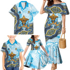 Gold Coast Titans NAIDOC Week 2026 Family Matching Mermaid Dress and Hawaiian Shirt First Nations of Australia Aboriginal Mascot Rugby