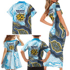 Gold Coast Titans NAIDOC Week 2026 Family Matching Short Sleeve Bodycon Dress and Hawaiian Shirt First Nations of Australia Aboriginal Mascot Rugby