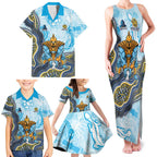Gold Coast Titans NAIDOC Week 2026 Family Matching Tank Maxi Dress and Hawaiian Shirt First Nations of Australia Aboriginal Mascot Rugby