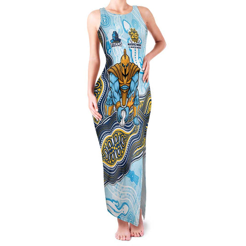Gold Coast Titans NAIDOC Week 2026 Family Matching Tank Maxi Dress and Hawaiian Shirt First Nations of Australia Aboriginal Mascot Rugby
