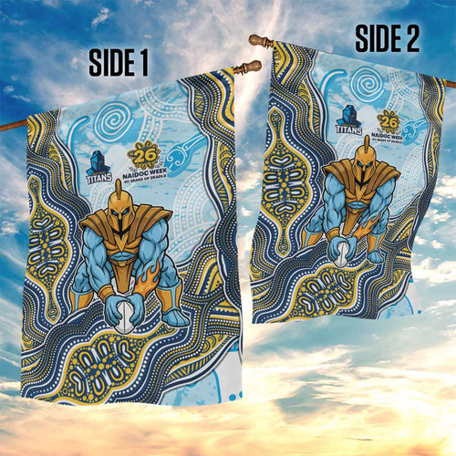 Gold Coast Titans NAIDOC Week 2026 Garden Flag First Nations of Australia Aboriginal Mascot Rugby