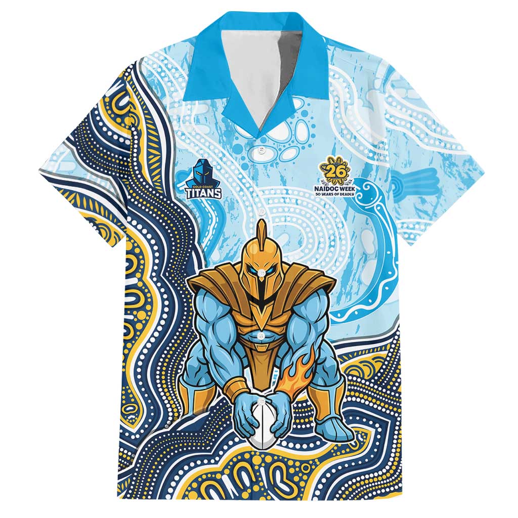 Gold Coast Titans NAIDOC Week 2026 Hawaiian Shirt First Nations of Australia Aboriginal Mascot Rugby