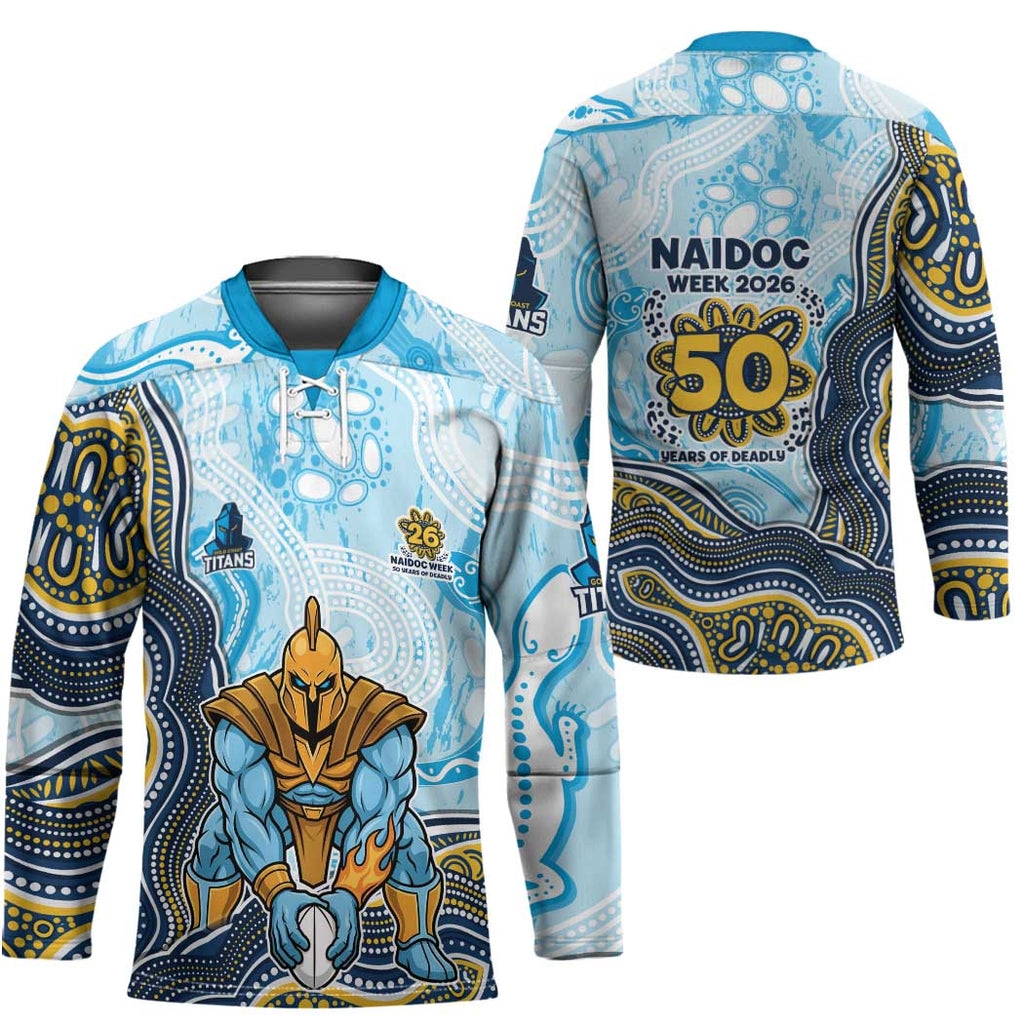 Gold Coast Titans NAIDOC Week 2026 Hockey Jersey First Nations of Australia Aboriginal Mascot Rugby