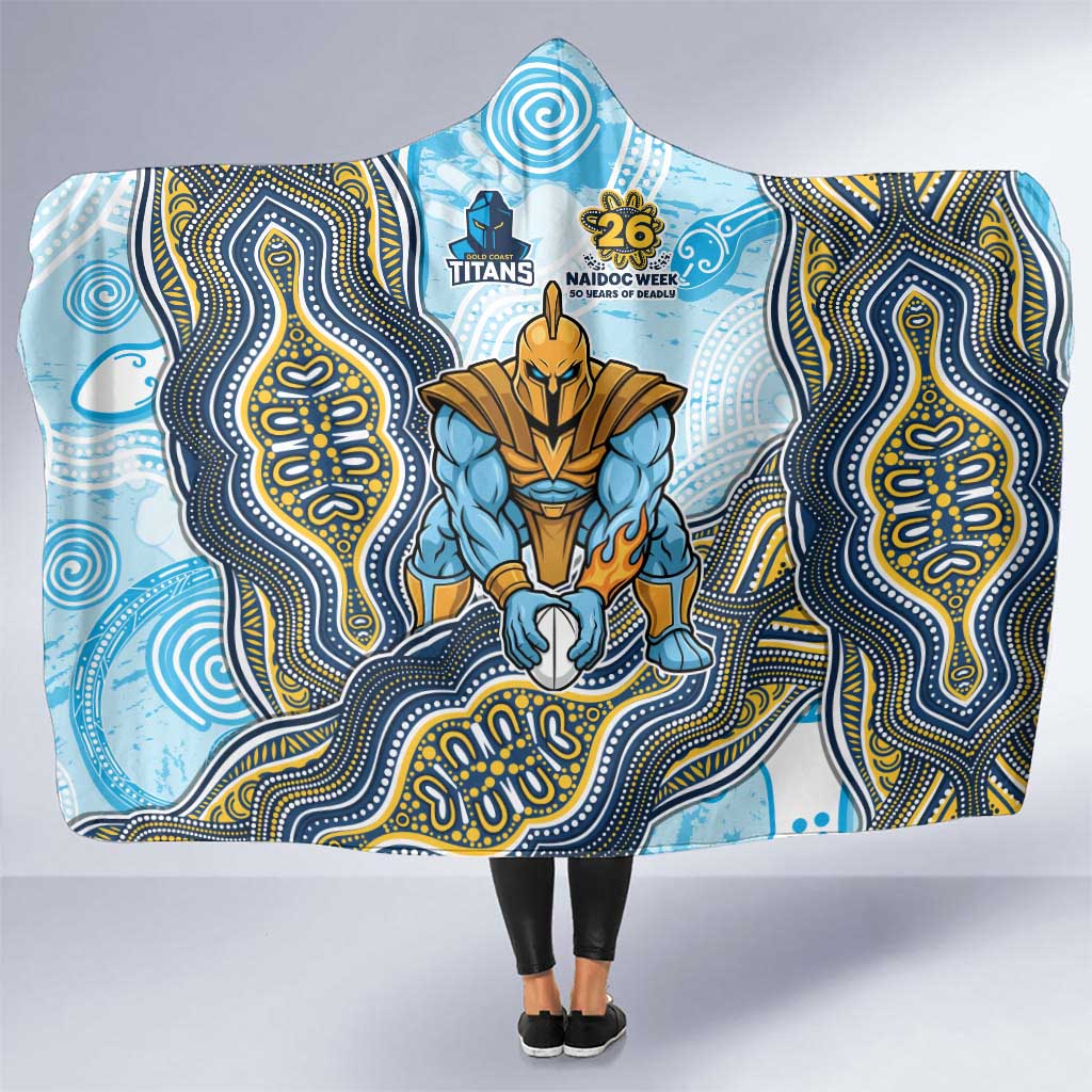 Gold Coast Titans NAIDOC Week 2026 Hooded Blanket First Nations of Australia Aboriginal Mascot Rugby