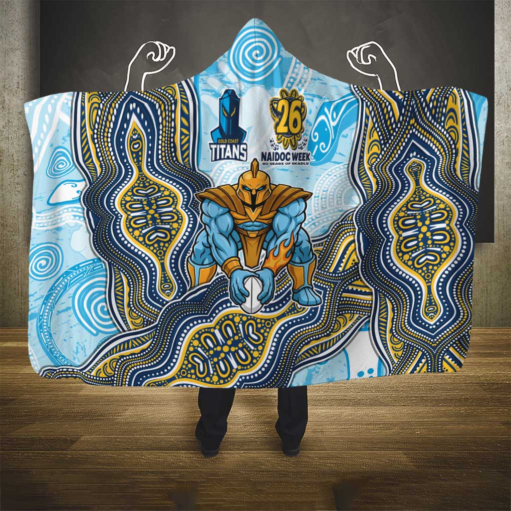 Gold Coast Titans NAIDOC Week 2026 Hooded Blanket First Nations of Australia Aboriginal Mascot Rugby