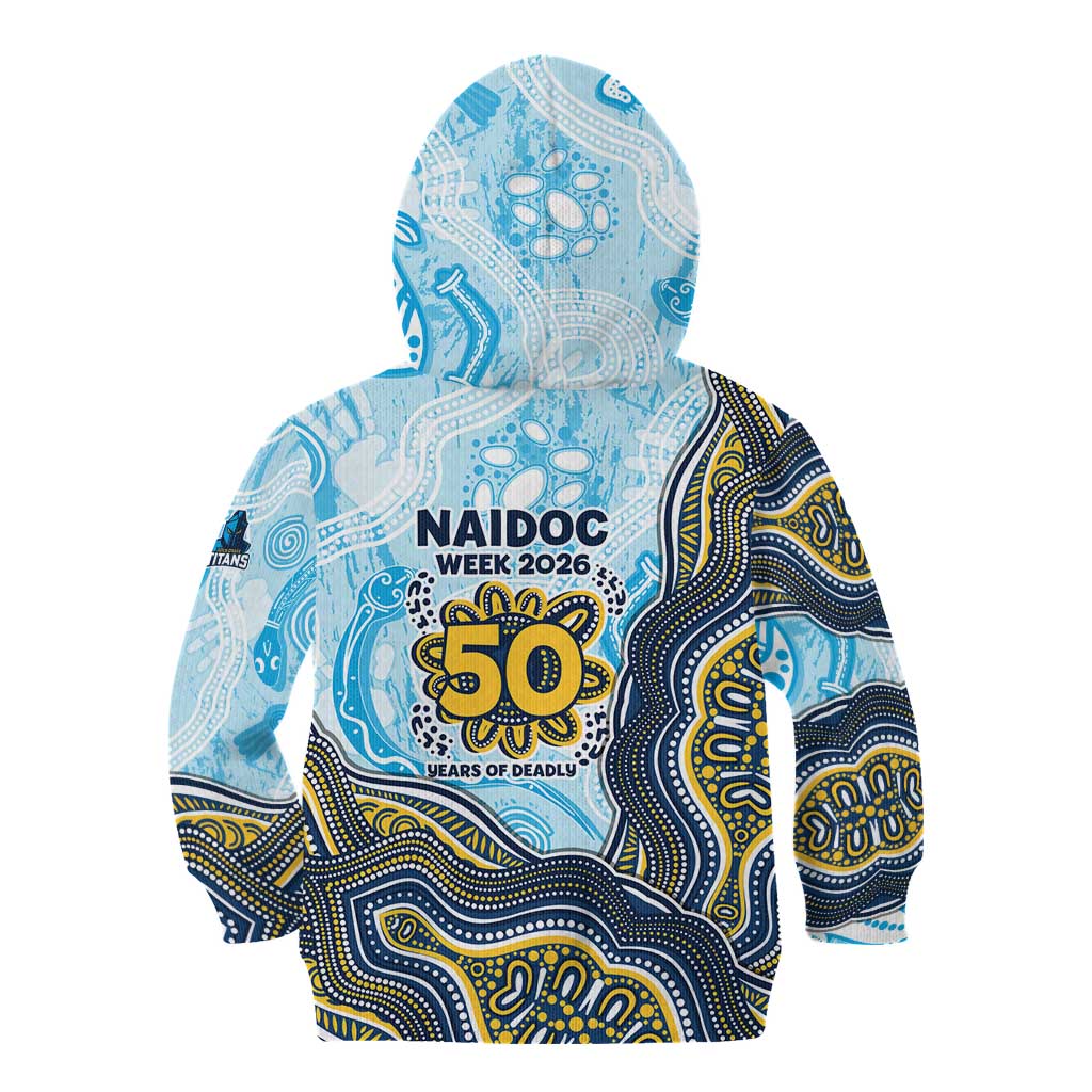 Gold Coast Titans NAIDOC Week 2026 Kid Hoodie First Nations of Australia Aboriginal Mascot Rugby