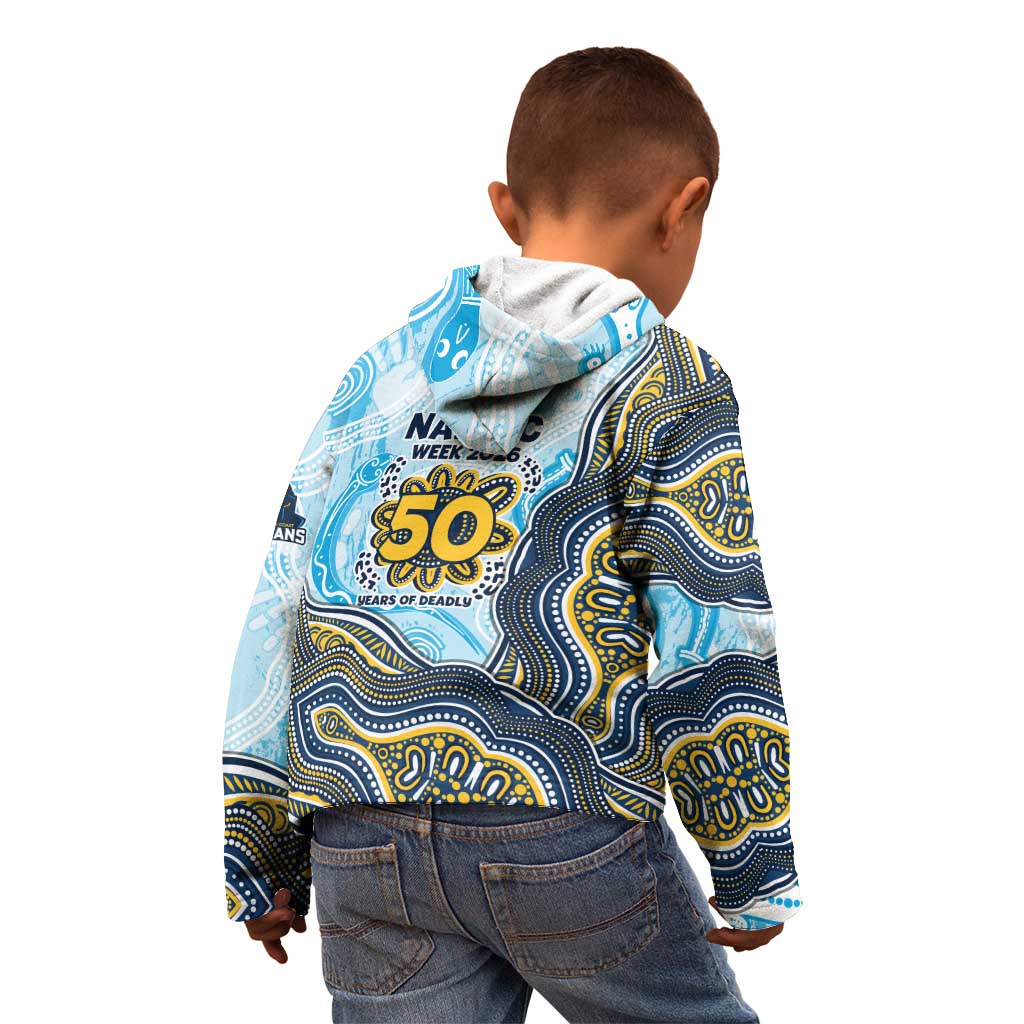 Gold Coast Titans NAIDOC Week 2026 Kid Hoodie First Nations of Australia Aboriginal Mascot Rugby