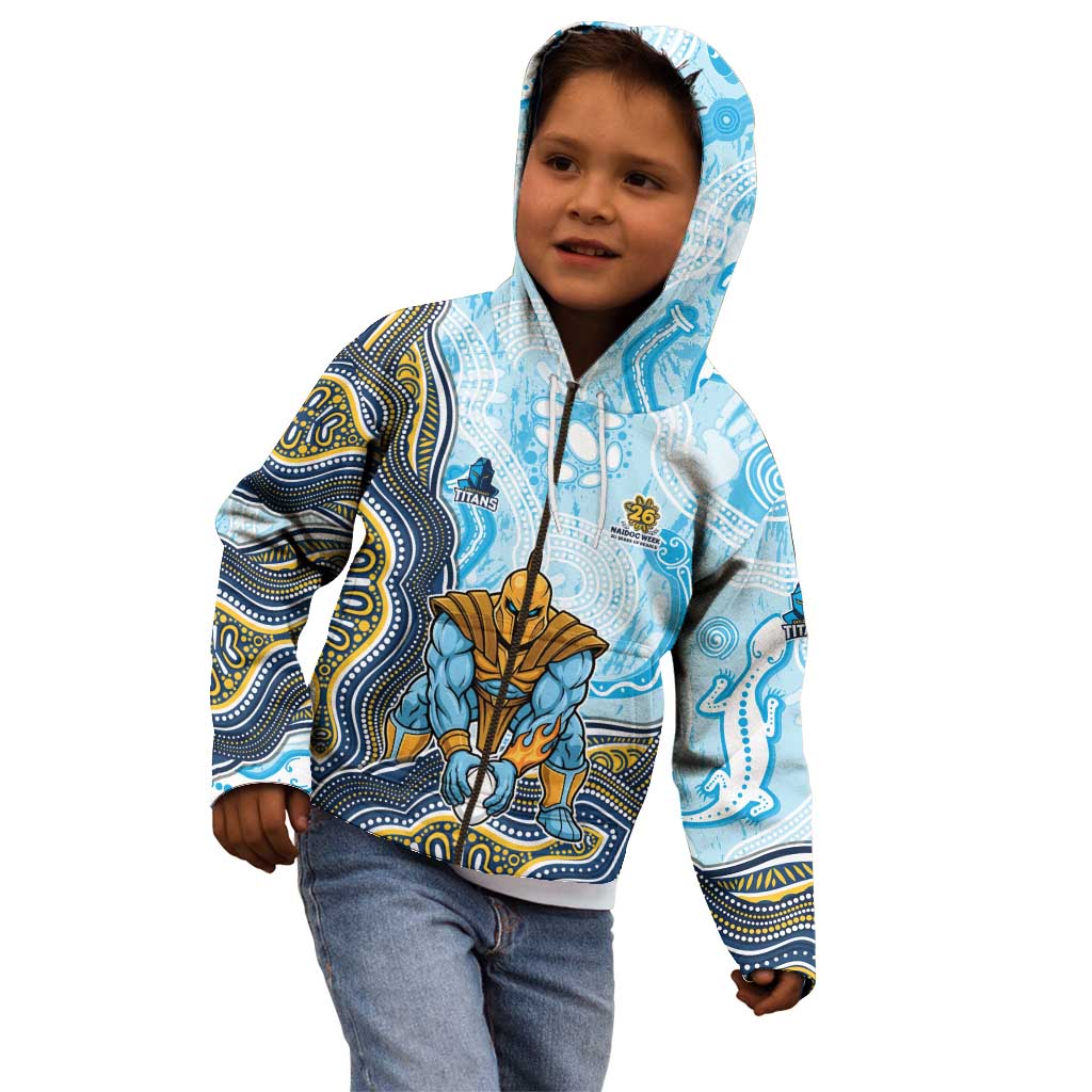 Gold Coast Titans NAIDOC Week 2026 Kid Hoodie First Nations of Australia Aboriginal Mascot Rugby