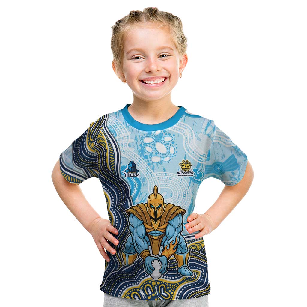 Gold Coast Titans NAIDOC Week 2026 Kid T Shirt First Nations of Australia Aboriginal Mascot Rugby