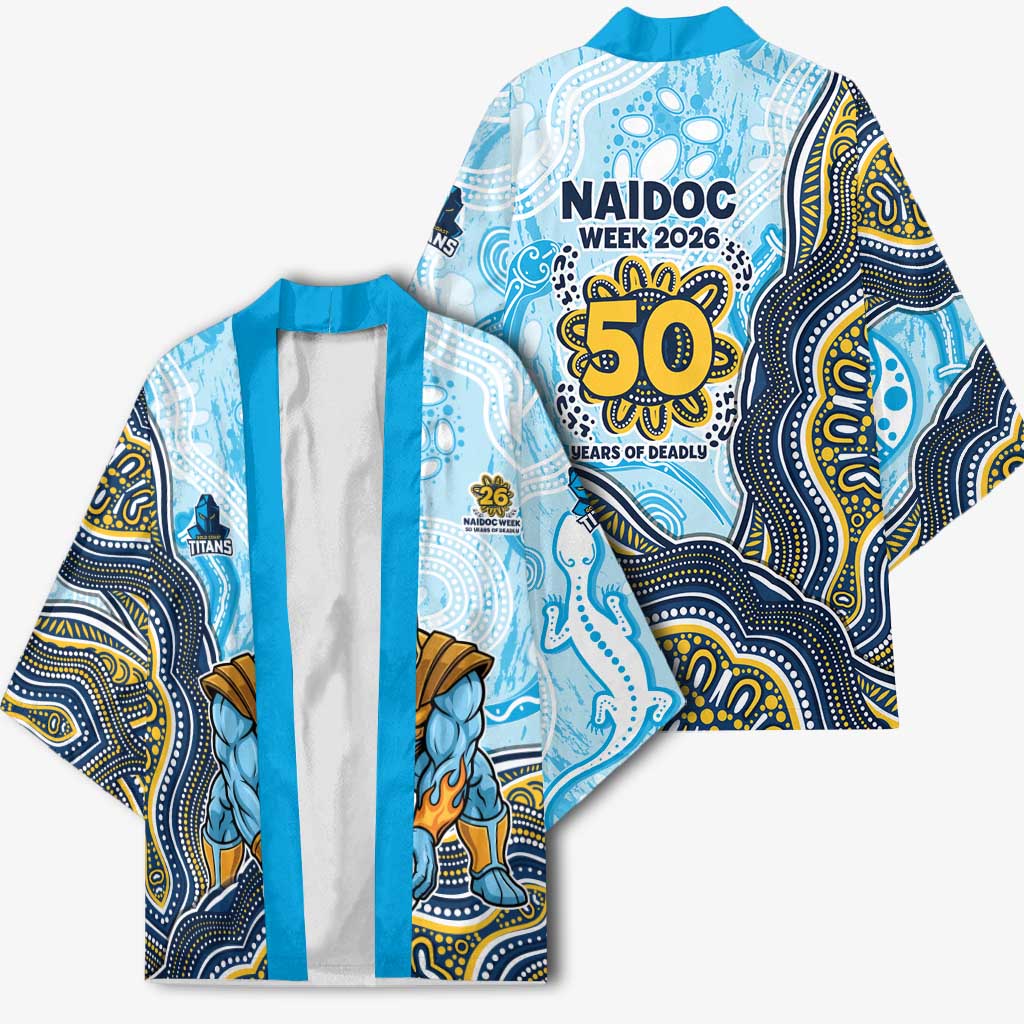 Gold Coast Titans NAIDOC Week 2026 Kimono First Nations of Australia Aboriginal Mascot Rugby