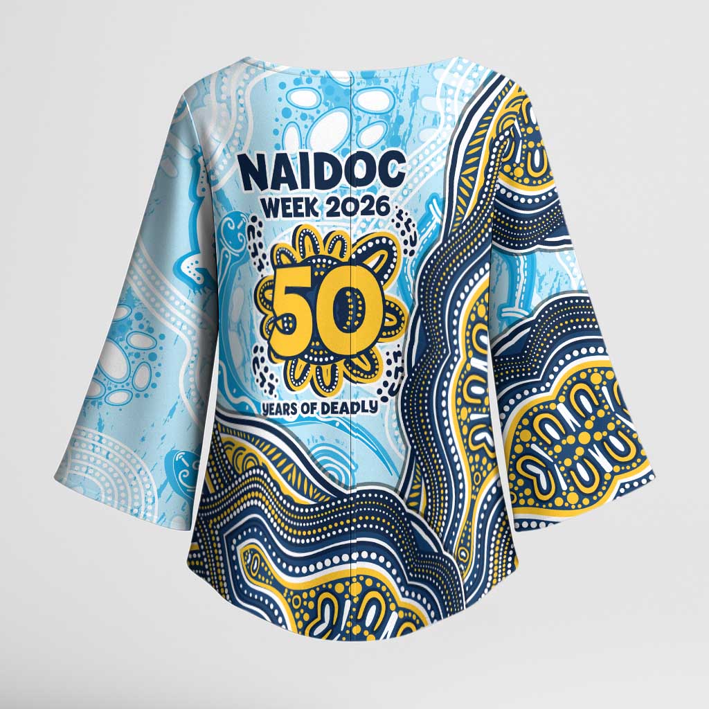 Gold Coast Titans NAIDOC Week 2026 Kimono Sleeve Blouse First Nations of Australia Aboriginal Mascot Rugby