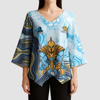 Gold Coast Titans NAIDOC Week 2026 Kimono Sleeve Blouse First Nations of Australia Aboriginal Mascot Rugby