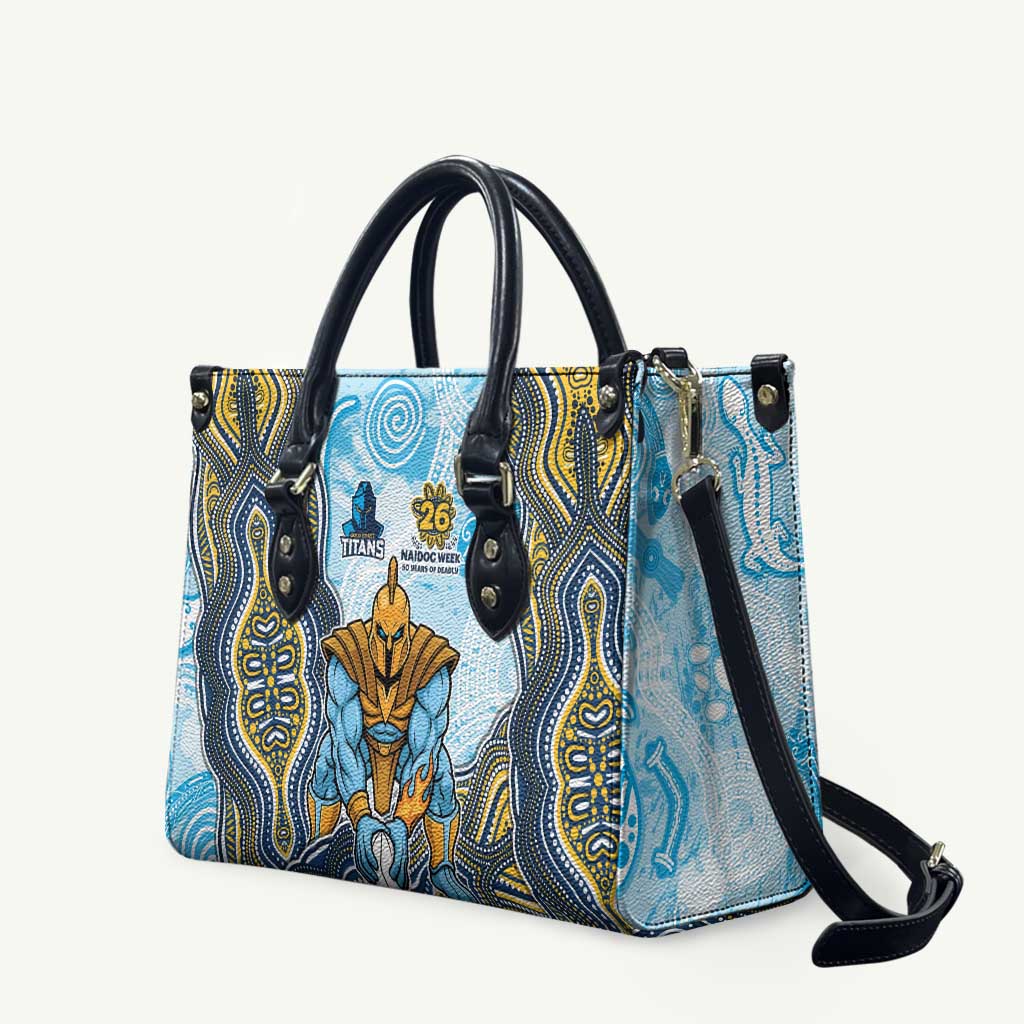 Gold Coast Titans NAIDOC Week 2026 Leather Bag First Nations of Australia Aboriginal Mascot Rugby