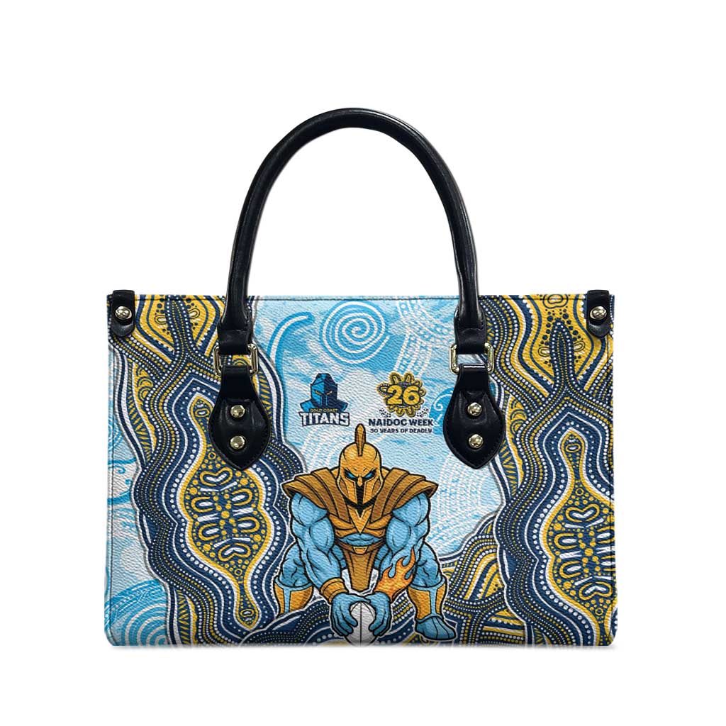 Gold Coast Titans NAIDOC Week 2026 Leather Bag First Nations of Australia Aboriginal Mascot Rugby