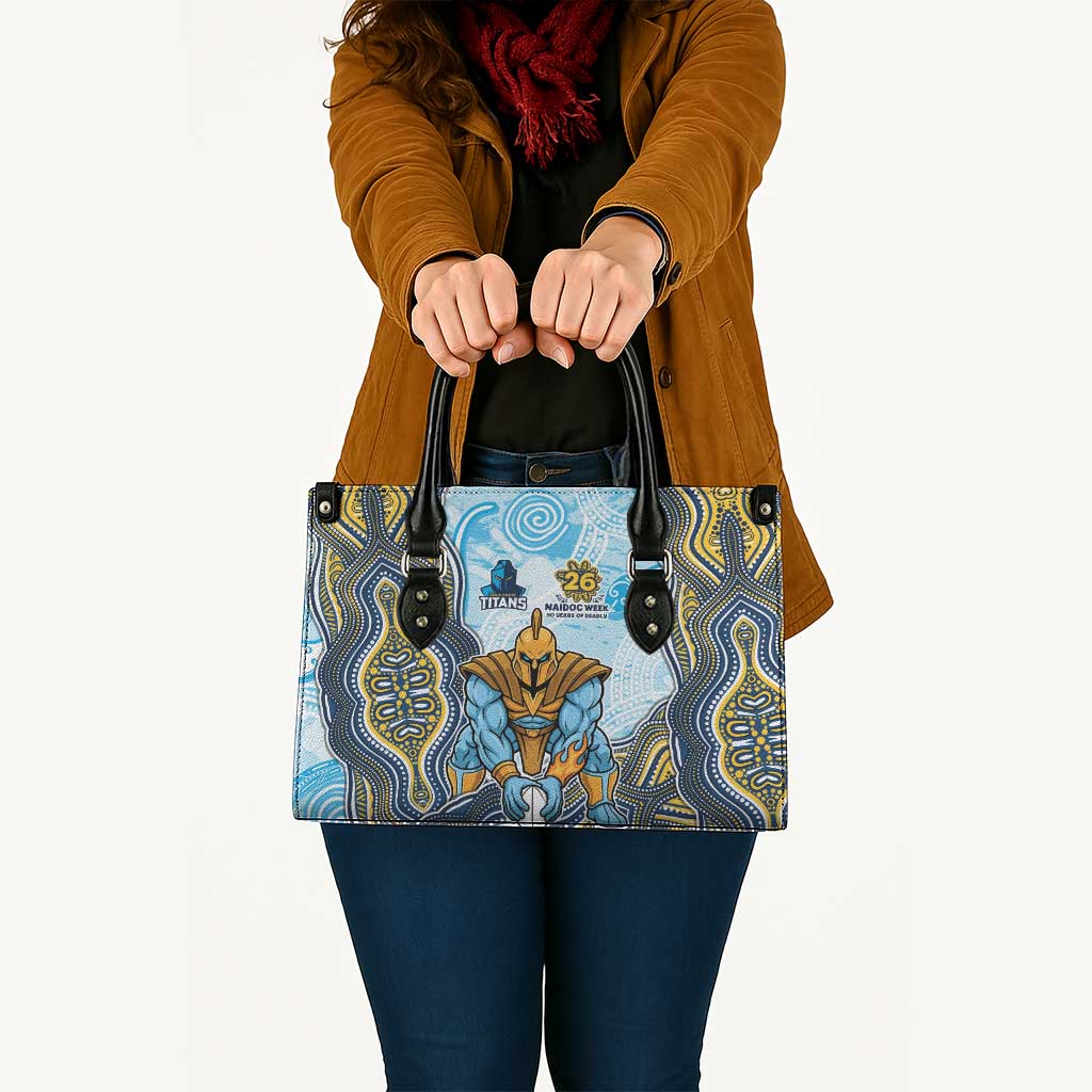 Gold Coast Titans NAIDOC Week 2026 Leather Bag First Nations of Australia Aboriginal Mascot Rugby