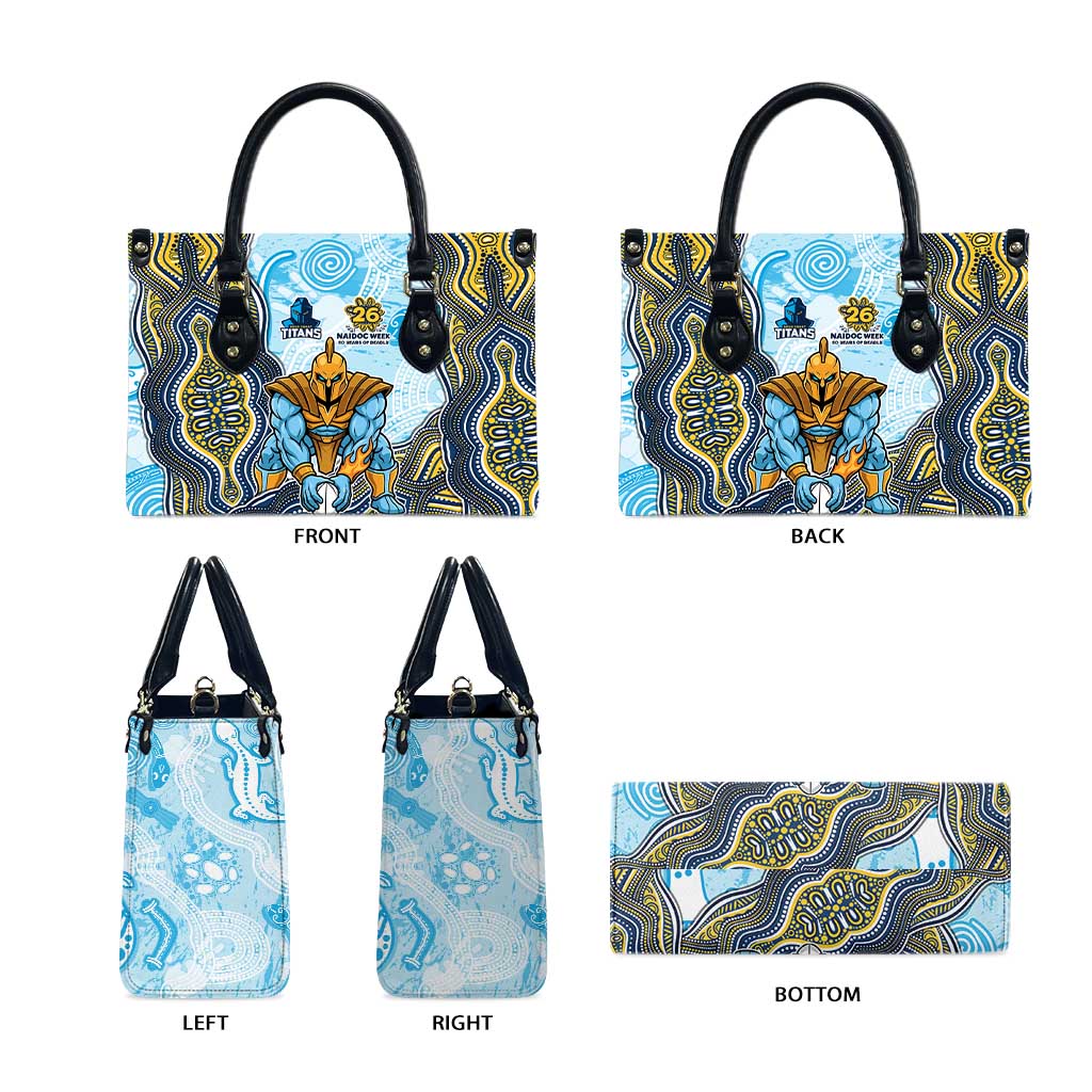 Gold Coast Titans NAIDOC Week 2026 Leather Bag First Nations of Australia Aboriginal Mascot Rugby