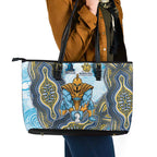 Gold Coast Titans NAIDOC Week 2026 Leather Tote Bag First Nations of Australia Aboriginal Mascot Rugby