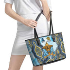 Gold Coast Titans NAIDOC Week 2026 Leather Tote Bag First Nations of Australia Aboriginal Mascot Rugby