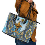 Gold Coast Titans NAIDOC Week 2026 Leather Tote Bag First Nations of Australia Aboriginal Mascot Rugby