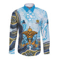 Gold Coast Titans NAIDOC Week 2026 Long Sleeve Button Shirt First Nations of Australia Aboriginal Mascot Rugby