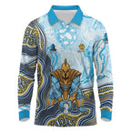 Gold Coast Titans NAIDOC Week 2026 Long Sleeve Polo Shirt First Nations of Australia Aboriginal Mascot Rugby