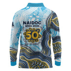 Gold Coast Titans NAIDOC Week 2026 Long Sleeve Polo Shirt First Nations of Australia Aboriginal Mascot Rugby