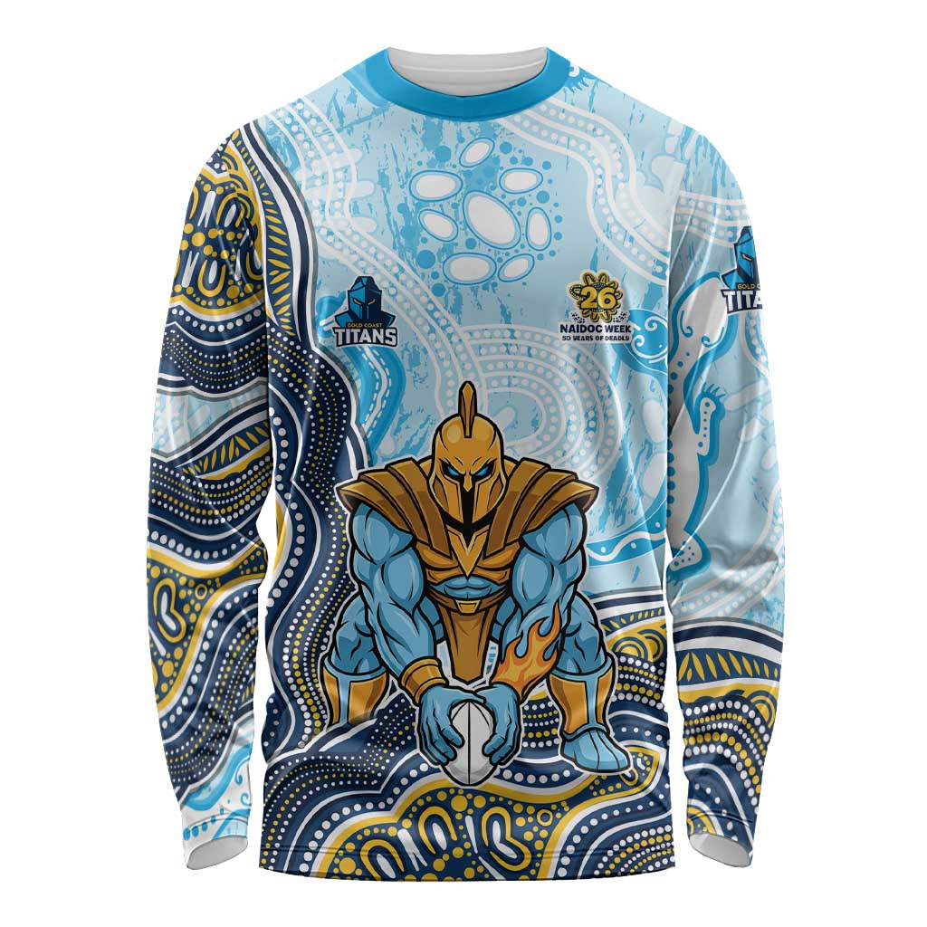 Gold Coast Titans NAIDOC Week 2026 Long Sleeve Shirt First Nations of Australia Aboriginal Mascot Rugby
