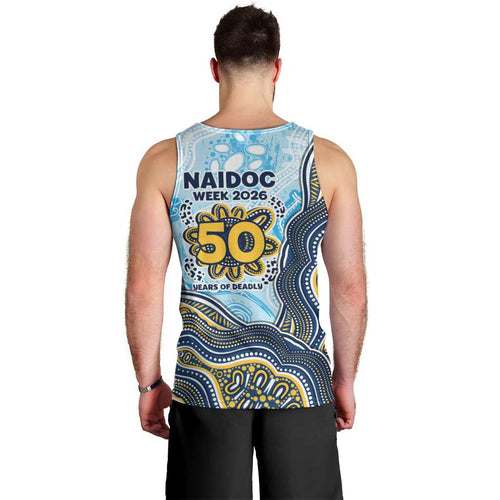 Gold Coast Titans NAIDOC Week 2026 Men Tank Top First Nations of Australia Aboriginal Mascot Rugby