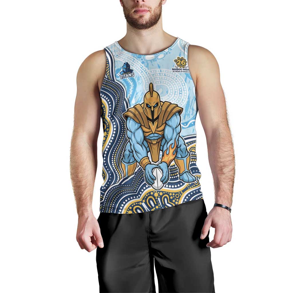 Gold Coast Titans NAIDOC Week 2026 Men Tank Top First Nations of Australia Aboriginal Mascot Rugby