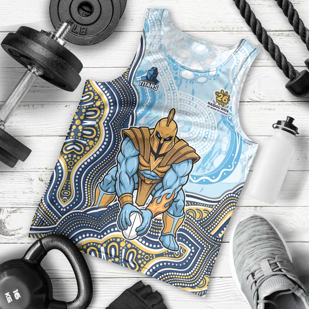 Gold Coast Titans NAIDOC Week 2026 Men Tank Top First Nations of Australia Aboriginal Mascot Rugby
