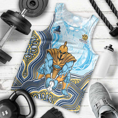 Gold Coast Titans NAIDOC Week 2026 Men Tank Top First Nations of Australia Aboriginal Mascot Rugby
