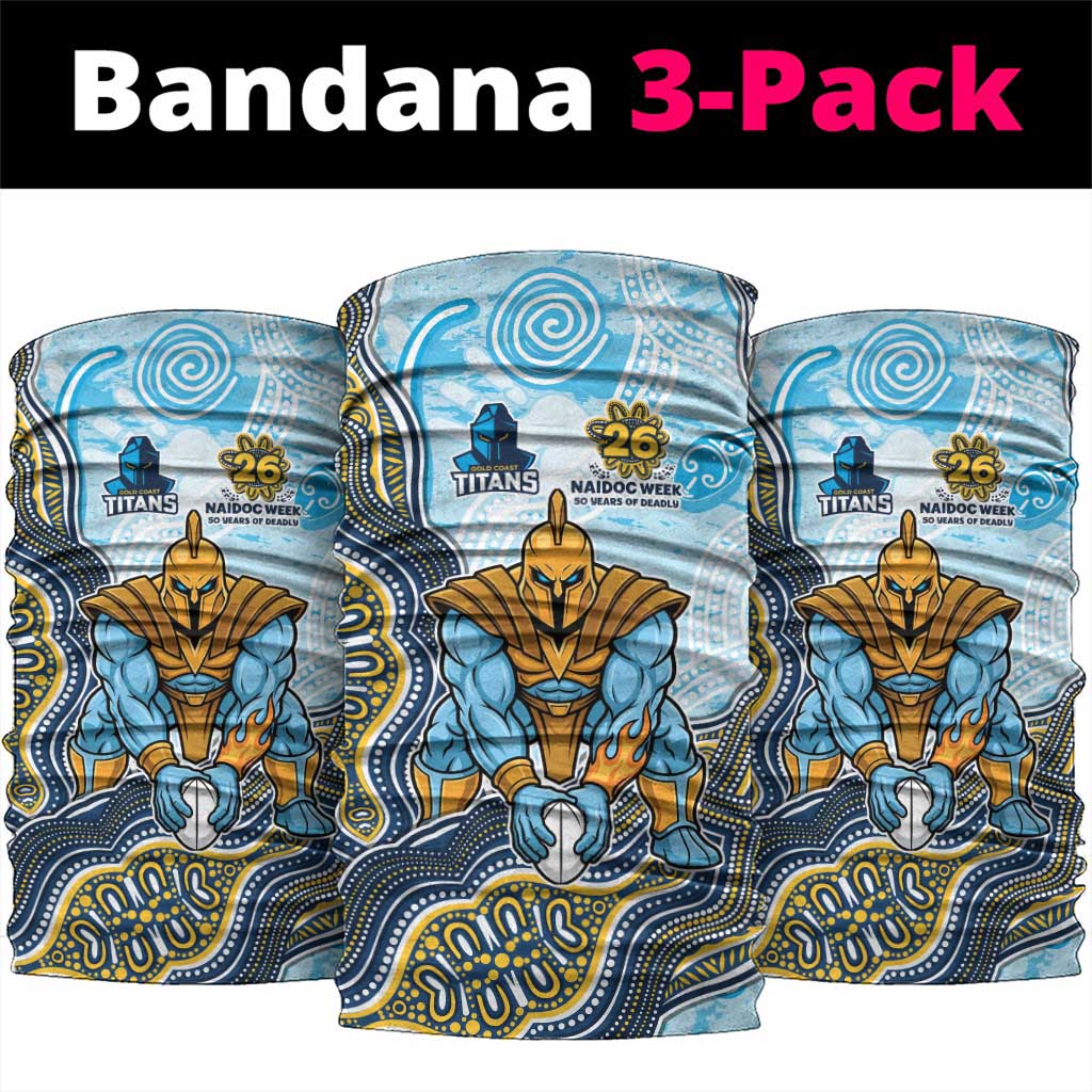 Gold Coast Titans NAIDOC Week 2026 Neck Gaiter First Nations of Australia Aboriginal Mascot Rugby