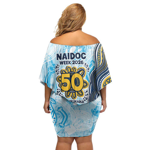 Gold Coast Titans NAIDOC Week 2026 Off Shoulder Short Dress First Nations of Australia Aboriginal Mascot Rugby