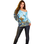 Gold Coast Titans NAIDOC Week 2026 Off Shoulder Sweater First Nations of Australia Aboriginal Mascot Rugby