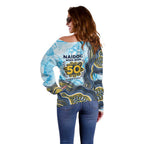Gold Coast Titans NAIDOC Week 2026 Off Shoulder Sweater First Nations of Australia Aboriginal Mascot Rugby