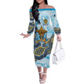 Gold Coast Titans NAIDOC Week 2026 Off The Shoulder Long Sleeve Dress First Nations of Australia Aboriginal Mascot Rugby