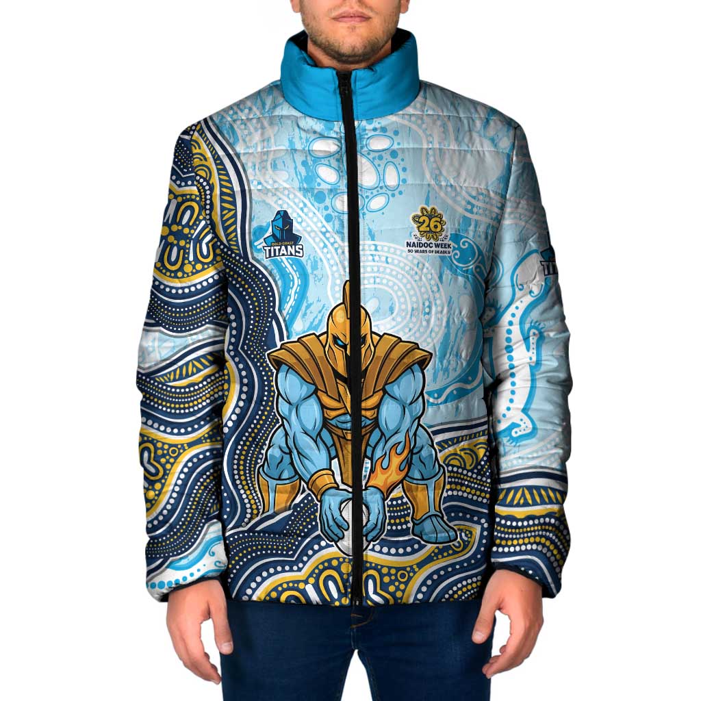 Gold Coast Titans NAIDOC Week 2026 Padded Jacket First Nations of Australia Aboriginal Mascot Rugby