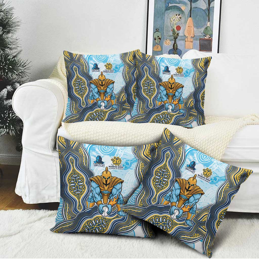 Gold Coast Titans NAIDOC Week 2026 Pillow Cover First Nations of Australia Aboriginal Mascot Rugby