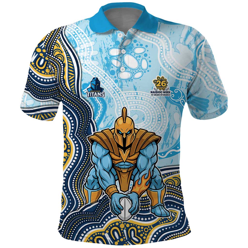 Gold Coast Titans NAIDOC Week 2026 Polo Shirt First Nations of Australia Aboriginal Mascot Rugby