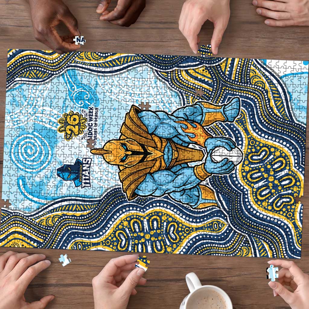 Gold Coast Titans NAIDOC Week 2026 Puzzle First Nations of Australia Aboriginal Mascot Rugby