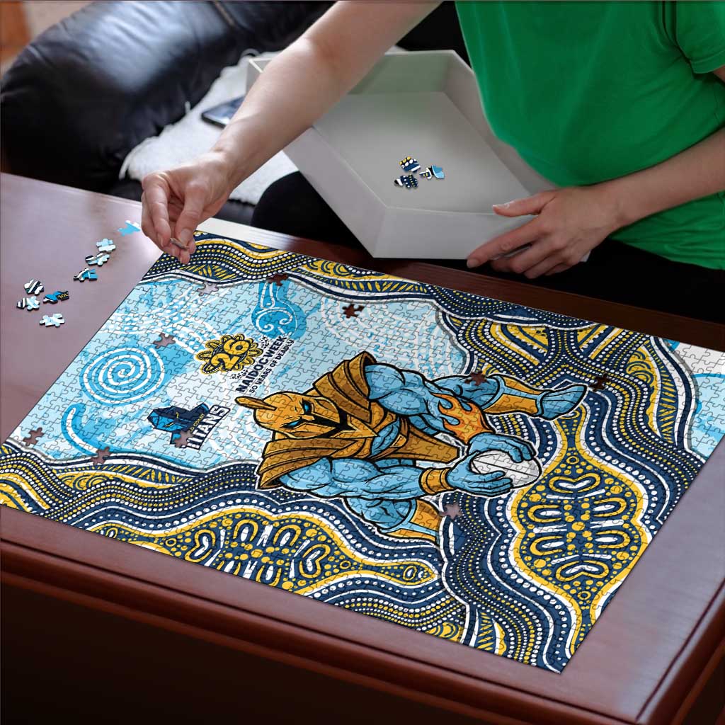 Gold Coast Titans NAIDOC Week 2026 Puzzle First Nations of Australia Aboriginal Mascot Rugby