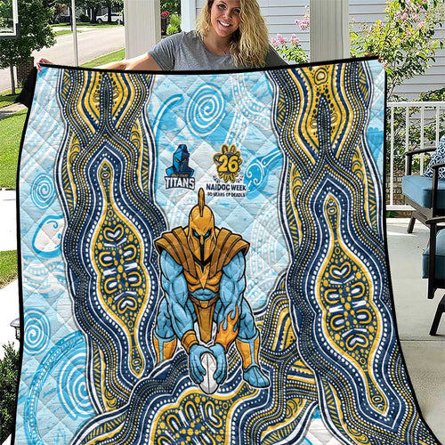 Gold Coast Titans NAIDOC Week 2026 Quilt First Nations of Australia Aboriginal Mascot Rugby