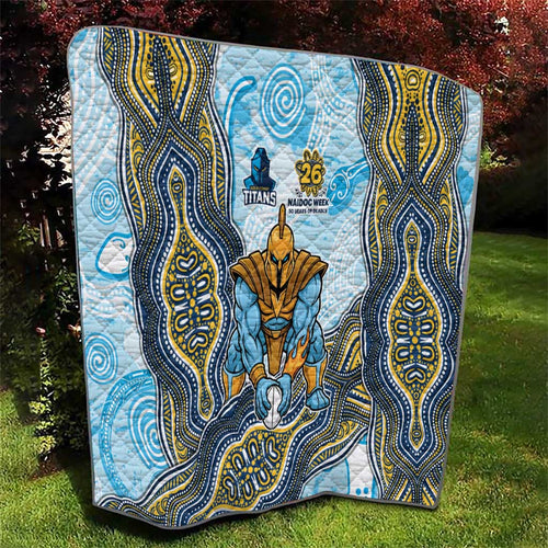 Gold Coast Titans NAIDOC Week 2026 Quilt First Nations of Australia Aboriginal Mascot Rugby