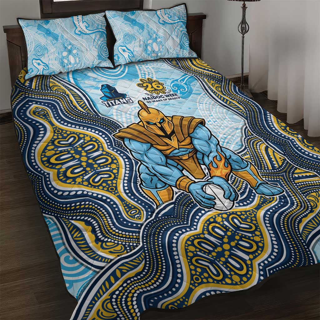 Gold Coast Titans NAIDOC Week 2026 Quilt Bed Set First Nations of Australia Aboriginal Mascot Rugby