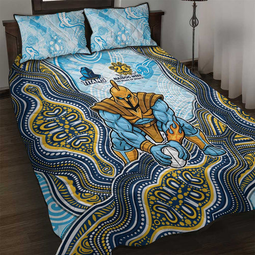 Gold Coast Titans NAIDOC Week 2026 Quilt Bed Set First Nations of Australia Aboriginal Mascot Rugby