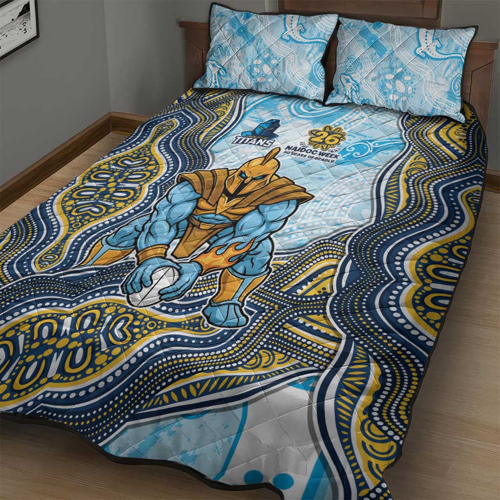 Gold Coast Titans NAIDOC Week 2026 Quilt Bed Set First Nations of Australia Aboriginal Mascot Rugby